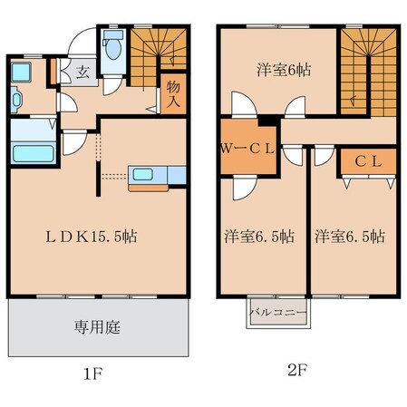 パークアベニュー西原　Ｂ棟の物件間取画像